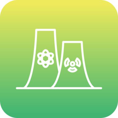 Bir bitki simgesinin vektör illüstrasyonu