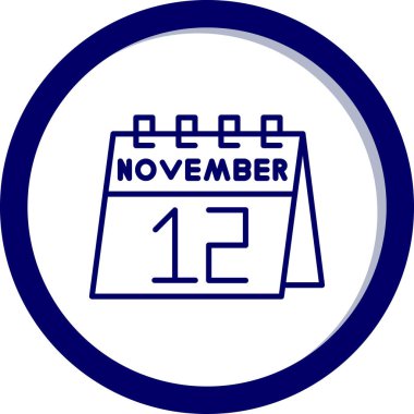 Takvim simgesinin vektör illüstrasyonu