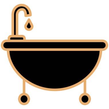 Küvet. Web simgesi basit illüstrasyon