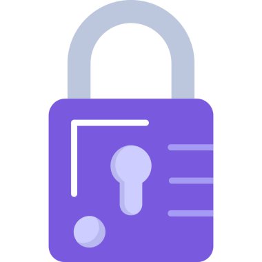 basit vektör illüstrasyonunu kilitle