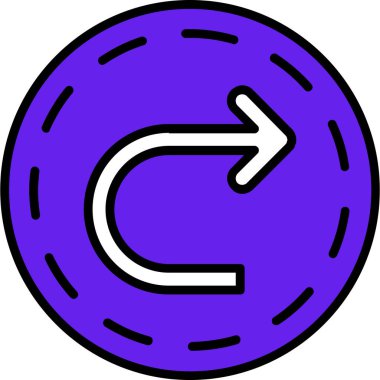 Yenile. Web simgesi basit illüstrasyon