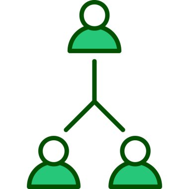 hiyerarşi. Web simgesi basit illüstrasyon