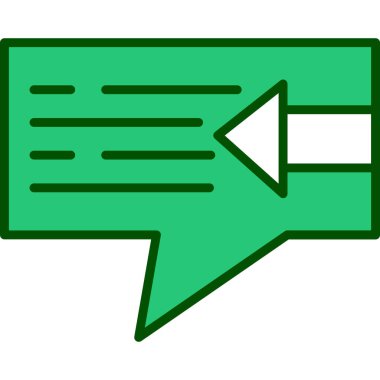 konuşma iletisi vektör illüstrasyonu