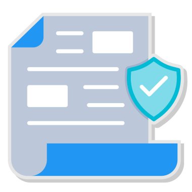 sözleşme ikonu vektör illüstrasyonu