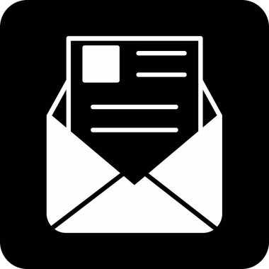 E- posta simgesi vektör illüstrasyonu