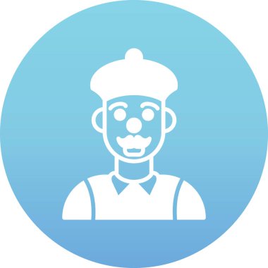 Garson. Web simgesi basit illüstrasyon