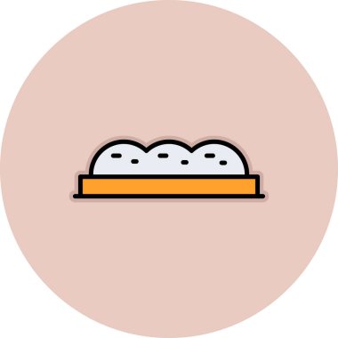 ekmek ikonu vektör illüstrasyonu