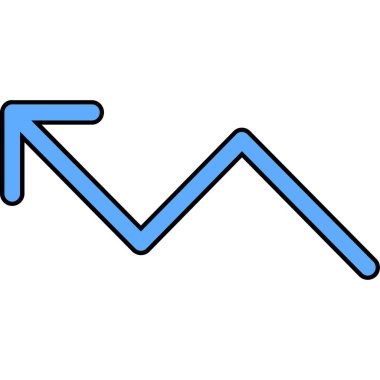 ok simgesi, satır tasarımı vektör illüstrasyonu