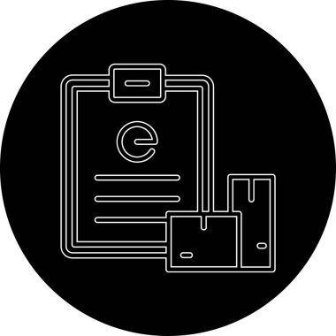 Belge simgesinin vektör illüstrasyonu