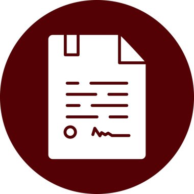 belge simgesi illüstrasyon vektörü