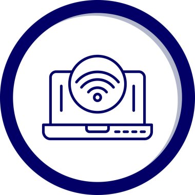 Bilgisayar. Web simgesi basit illüstrasyon