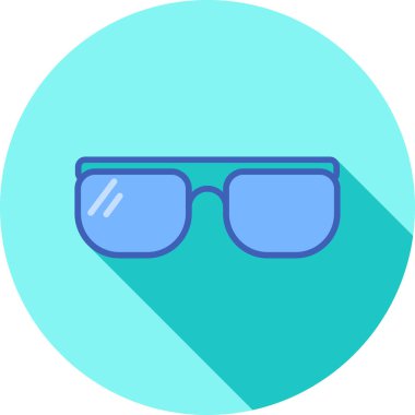 Gözlük. Web simgesi basit illüstrasyon