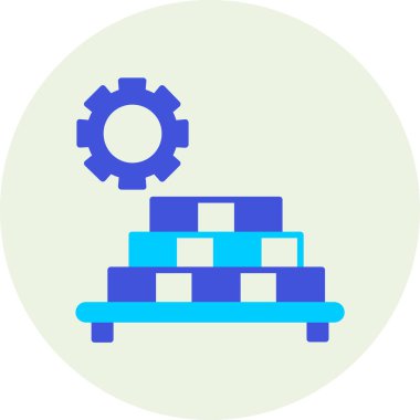 Fabrika simgesi vektör illüstrasyonu