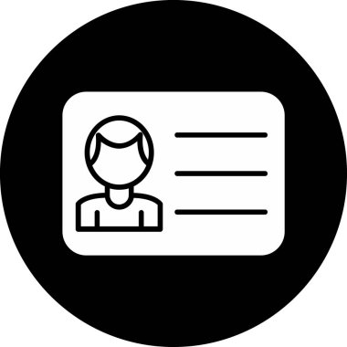 Kart simgesi olan bir adamın vektör çizimi