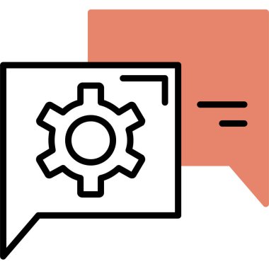 Web simgesi, dişlilerin vektör illüstrasyonu