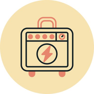 Elektrik güç vektör simgesi