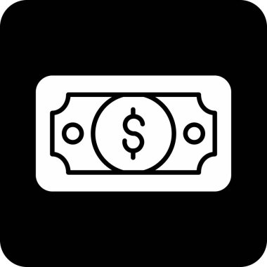 Dolar Simgesi Soyut Arkaplanda İzole Edildi