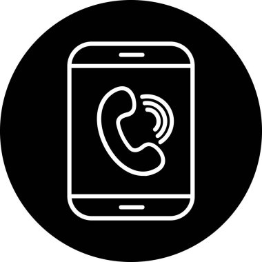 Telefon simgesi, vektör çizimi