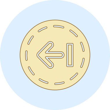 Bozuk para simgesinin vektör illüstrasyonu