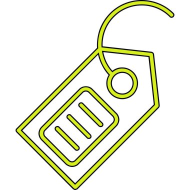 Etiketin vektör illüstrasyonu