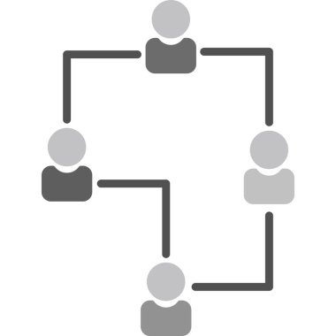 hiyerarşi. Web simgesi basit illüstrasyon