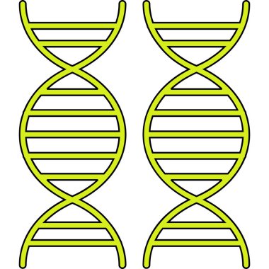 DNA sembolü, vektör illüstrasyonu