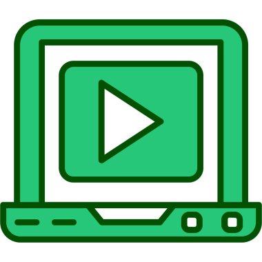 bilgisayar ekranı simgesi. Web için dizüstü bilgisayar vektör simgesinin özet çizimi