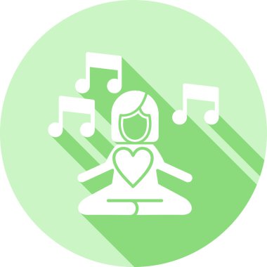 Kalbi olan sevimli bir kızın vektör çizimi