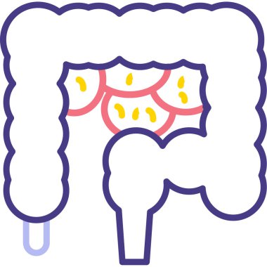 Gıda ve sağlık işaretlerinin vektör çizimi