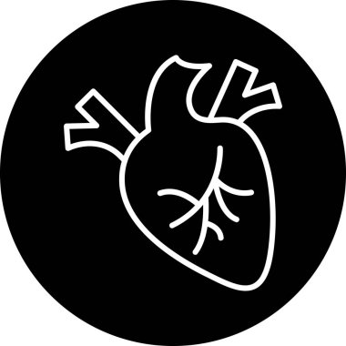 Bir kalp simgesinin vektör illüstrasyonu