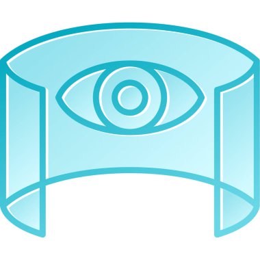 Göz simgesi. Web için göz vektör simgelerinin özet çizimi