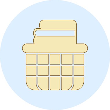 Çantanın basit vektör illüstrasyon modern illüstrasyon simgesi