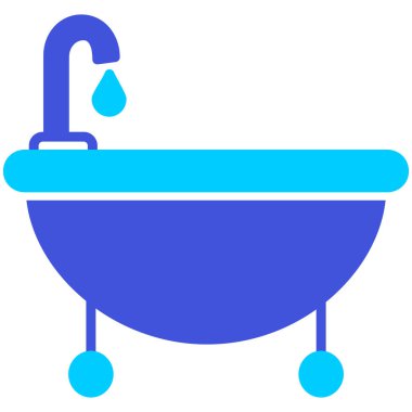 Duş. Web simgesi basit illüstrasyon