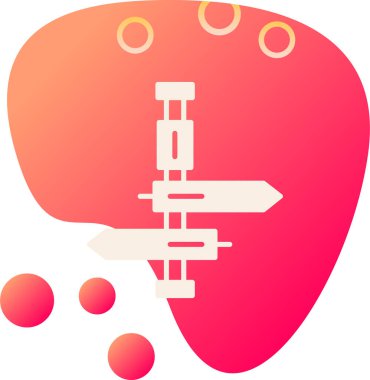 Bir şırınganın vektör çizimi