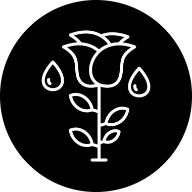 Vektör Çiçeği Simgesi illüstrasyonu