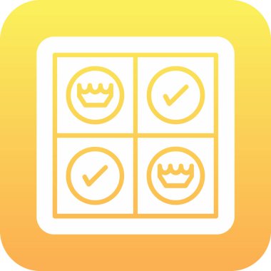 Crown Düz Vektör Simgesi Tasarımı