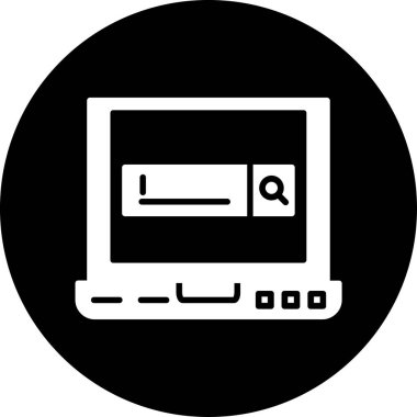 Ağ simgesi. Web ve mobil için basit bir web vektör simgesi çizimi