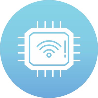 Kablosuz. Web simgesi basit illüstrasyon