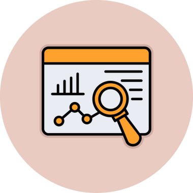 seo modern simgesinin vektör illüstrasyonu