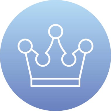 taç simgesi vektör illüstrasyonu