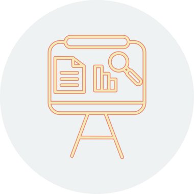 İş raporu satırı simgesi vektörü