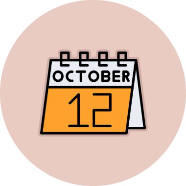 Takvim simgesi, vektör çizimi