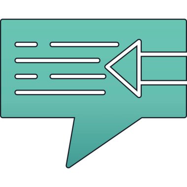 Konuşma baloncukları simgesi, vektör illüstrasyon tasarımı