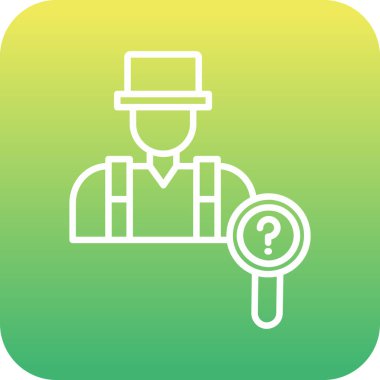 vektör arama düz simgesi