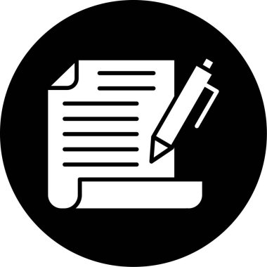 Belge simgesinin vektör illüstrasyonu