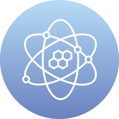 Molekül simgesi vektör illüstrasyonu