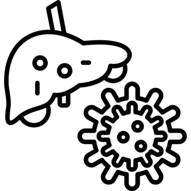 Bir beynin çizgi çizimi