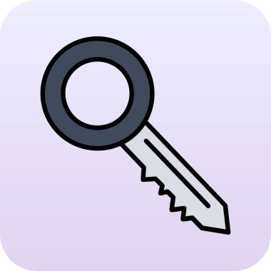 Anahtar simgesinin vektör illüstrasyonu