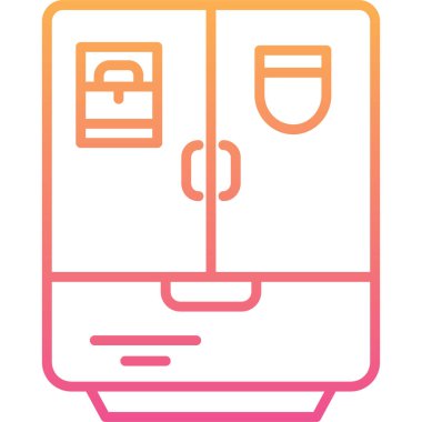 Modern b 'nin vektör illüstrasyonunda gaz ikonu yok