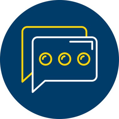 Sohbet simgesi vektör illüstrasyonu